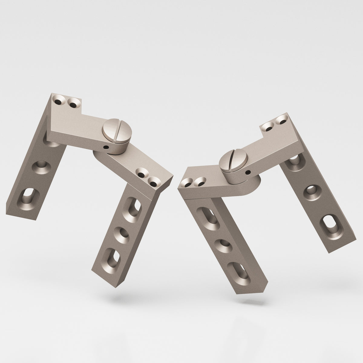 Colonial Bronze 9 Intermediate Pivot Hinge, 4 in (Pair) - Matte Satin Nickel
