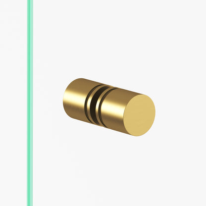 Colonial Bronze 187BB Banded Cylinder Back-to-Back Shower Door Knob Kit, 1-1/4 in Diameter
