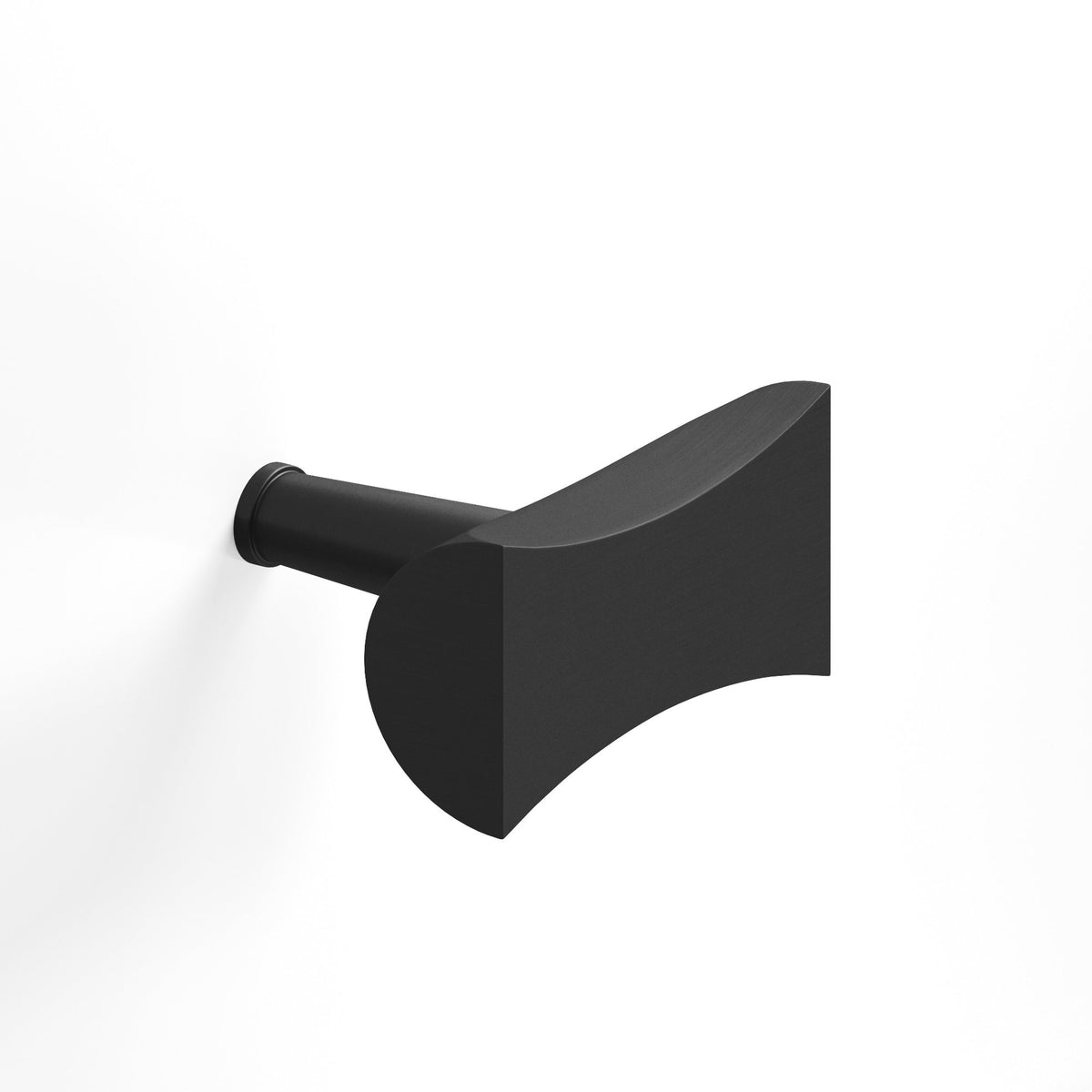 Colonial Bronze 1139 Bowtie T-Knob with Rounded Back, 1-1/4 in - Matte Satin Black