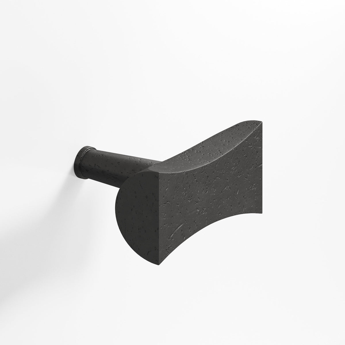 Colonial Bronze 1139 Bowtie T-Knob with Rounded Back, 1-1/4 in - Distressed Satin Black
