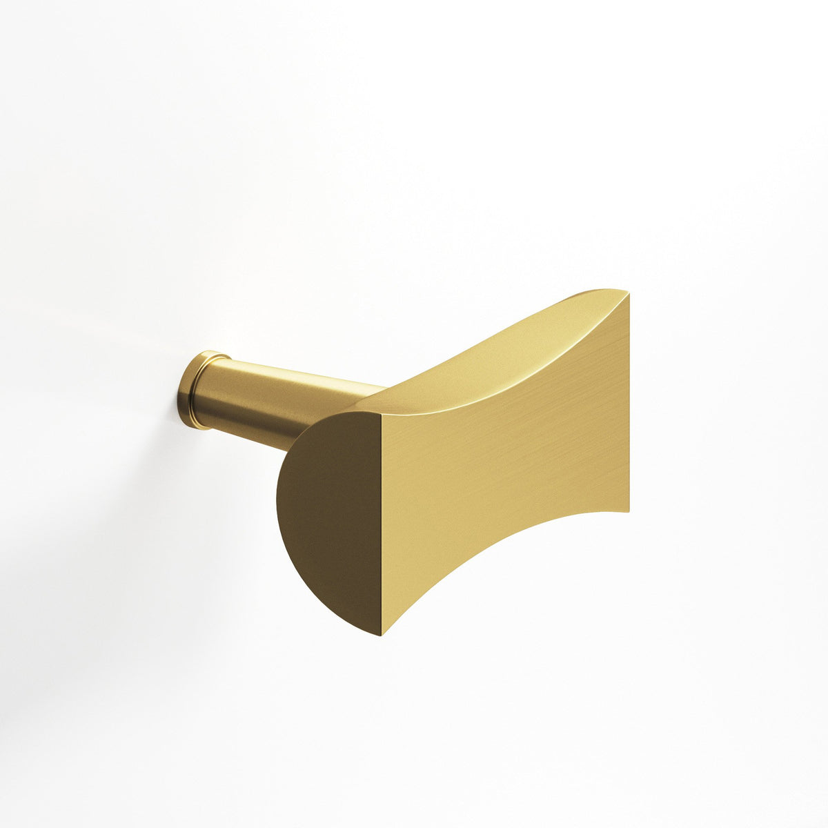 Colonial Bronze 1139 Bowtie T-Knob with Rounded Back, 1-1/4 in - Satin Brass