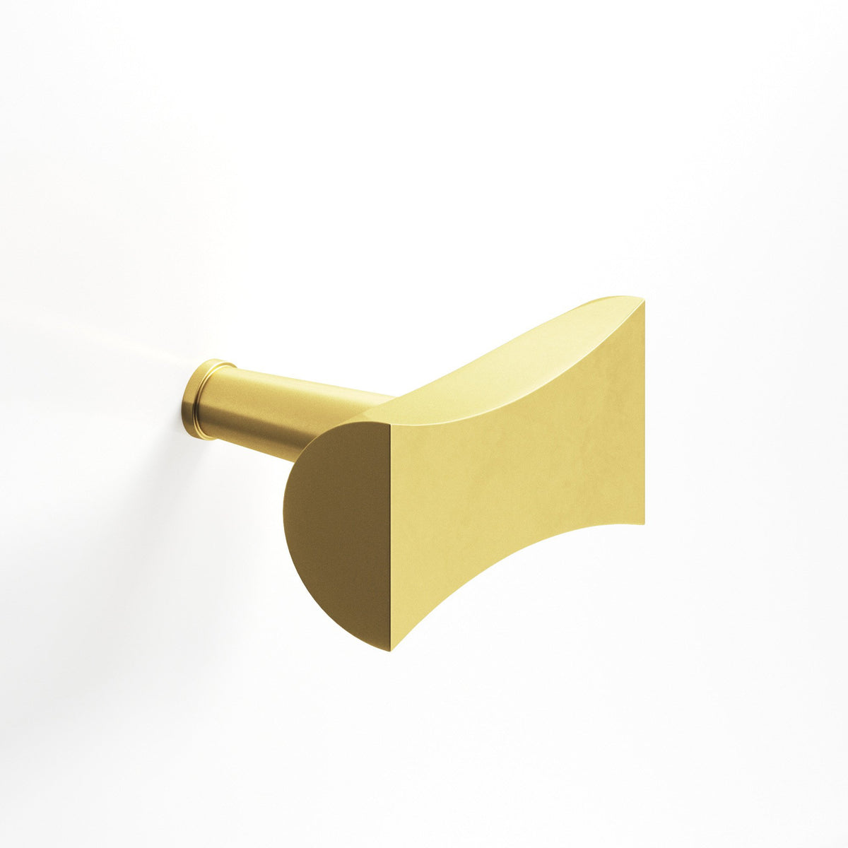 Colonial Bronze 1139 Bowtie T-Knob with Rounded Back, 1-1/4 in - Matte Satin Brass