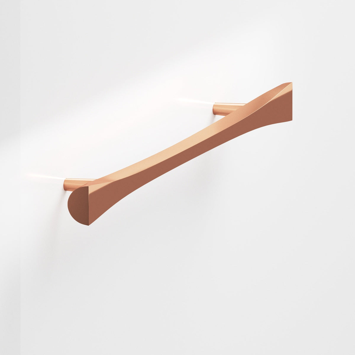 Colonial Bronze 1140 Bowtie Pull with Rounded Back and Tapered Posts, 5/8 in - Polished Copper