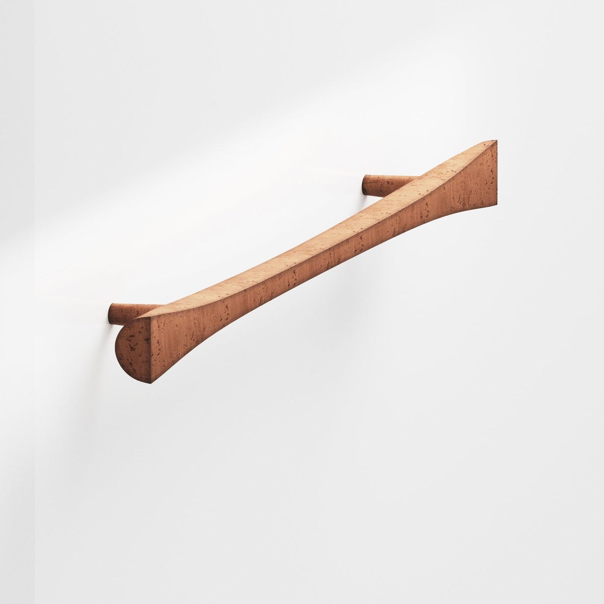 Colonial Bronze 1140 Bowtie Pull with Rounded Back and Tapered Posts, 5/8 in - Distressed Antique Copper