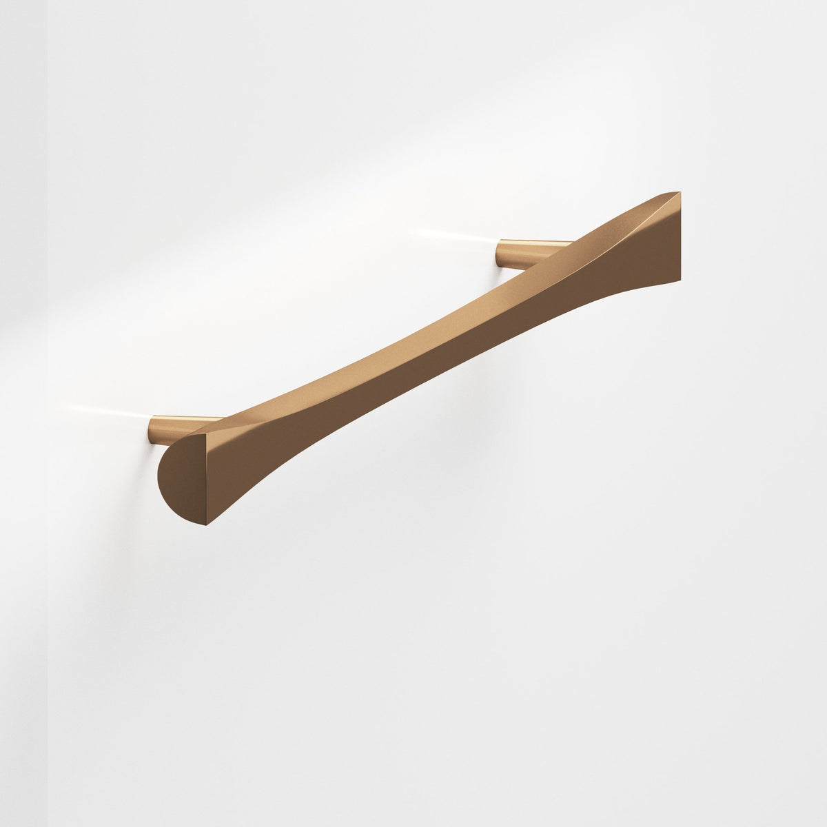 Colonial Bronze 1140 Bowtie Pull with Rounded Back and Tapered Posts, 5/8 in - Polished Bronze
