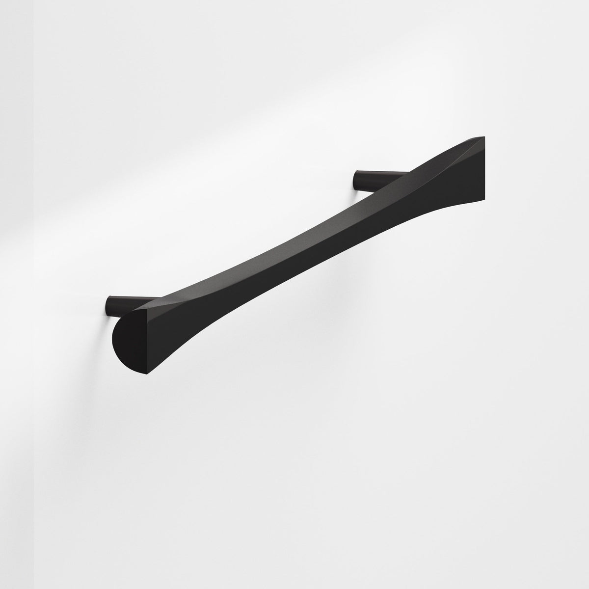 Colonial Bronze 1140 Bowtie Pull with Rounded Back and Tapered Posts, 5/8 in - Satin Black