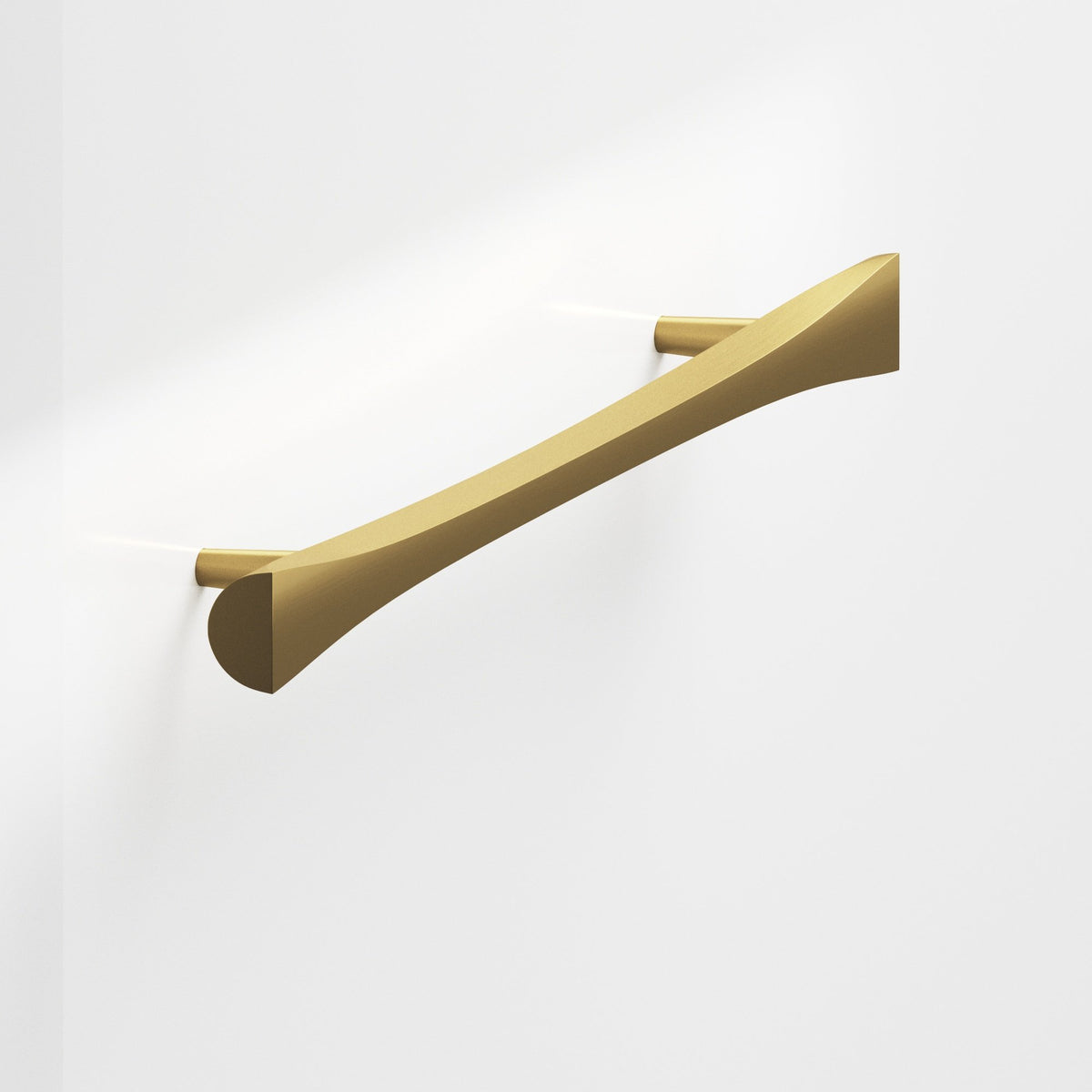 Colonial Bronze 1140 Bowtie Pull with Rounded Back and Tapered Posts, 5/8 in - Satin Brass