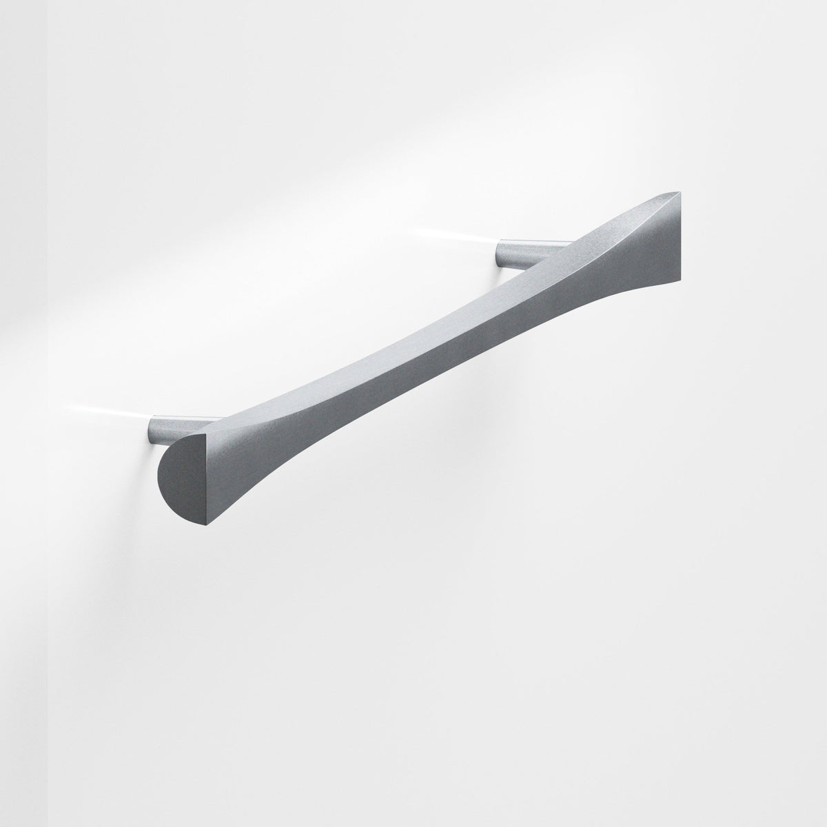 Colonial Bronze 1140 Bowtie Pull with Rounded Back and Tapered Posts, 5/8 in - Satin Chrome