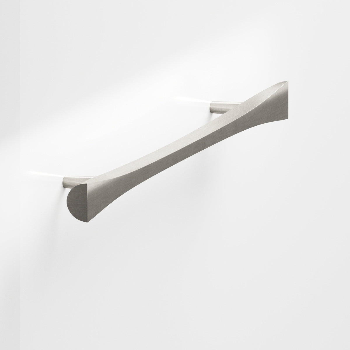 Colonial Bronze 1140 Bowtie Pull with Rounded Back and Tapered Posts, 5/8 in - Satin Nickel