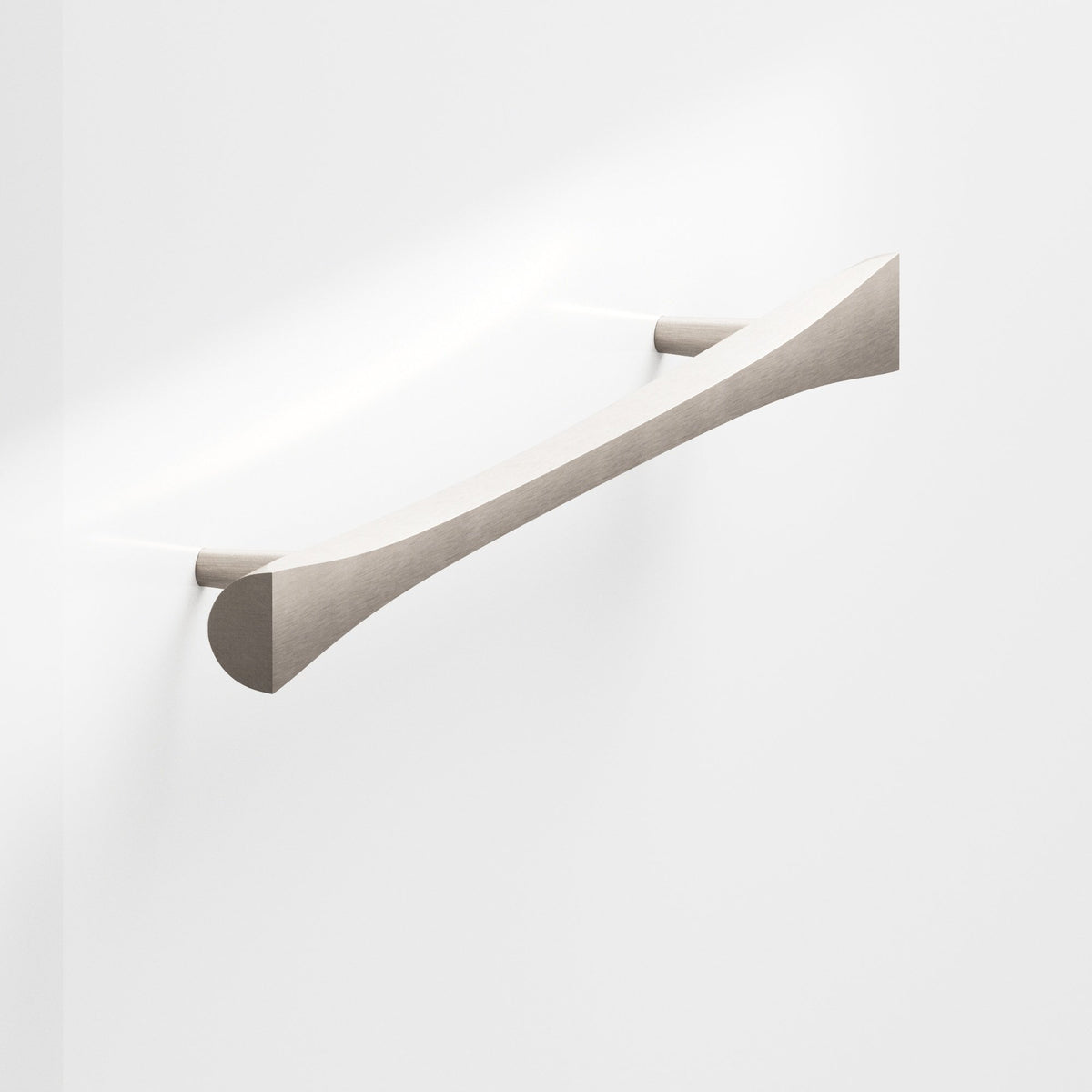 Colonial Bronze 1140 Bowtie Pull with Rounded Back and Tapered Posts, 5/8 in - Matte Satin Nickel