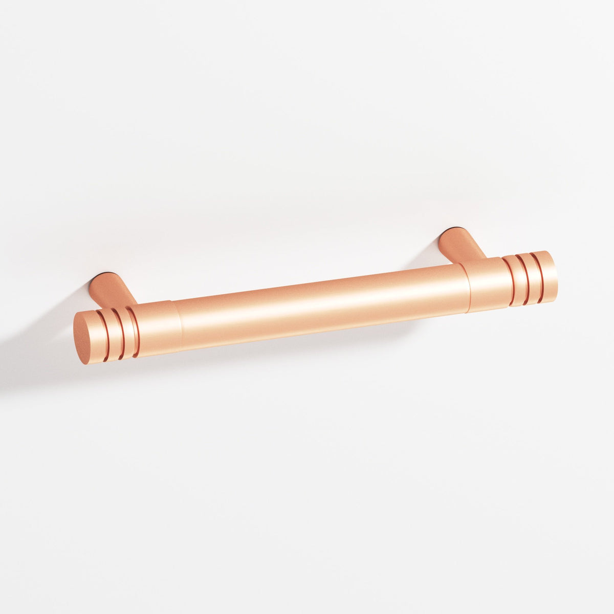 Colonial Bronze 1304 Grooved Round Pull with Tapered Posts, 15/32 in Diameter - Matte Satin Copper