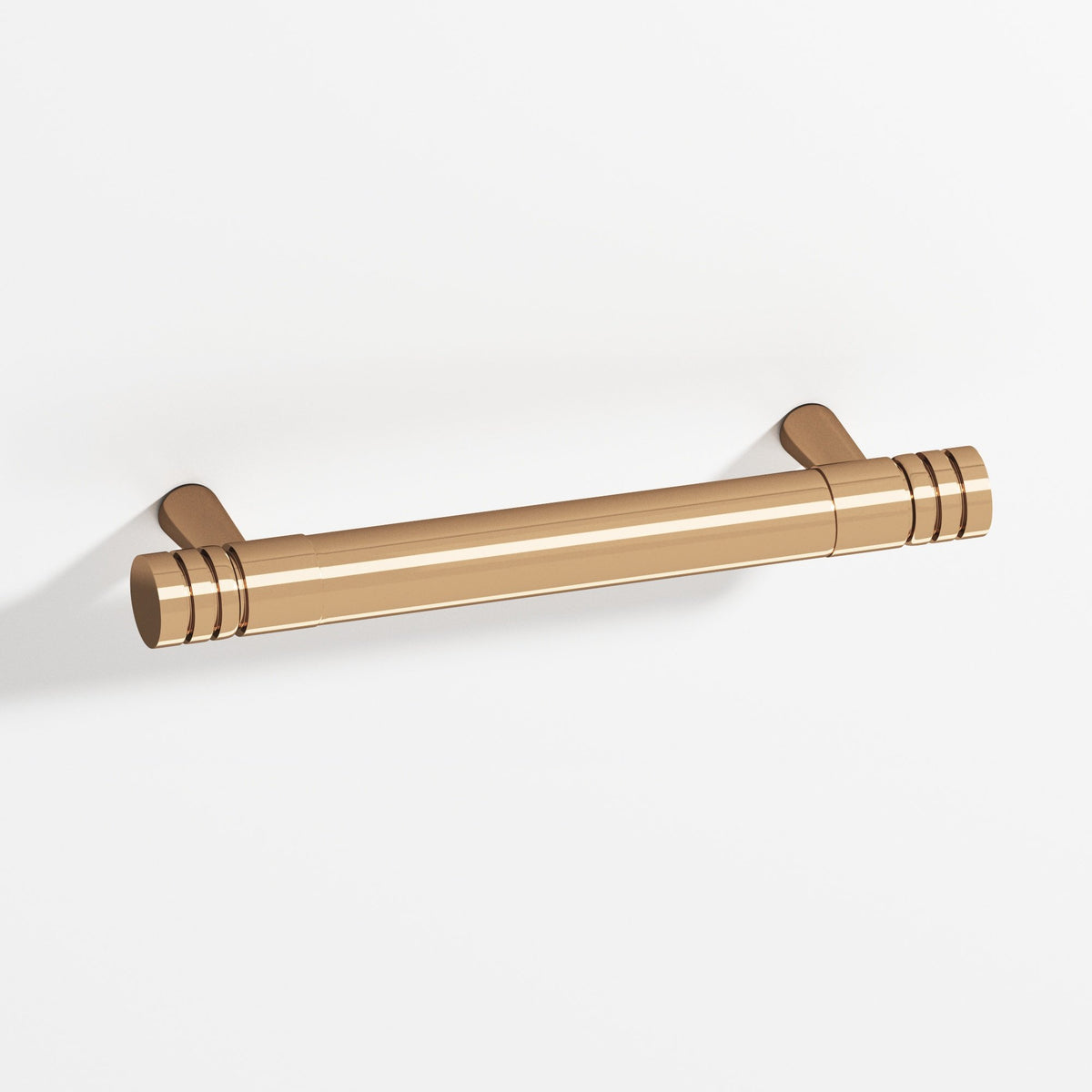 Colonial Bronze 1304 Grooved Round Pull with Tapered Posts, 15/32 in Diameter - Polished Bronze