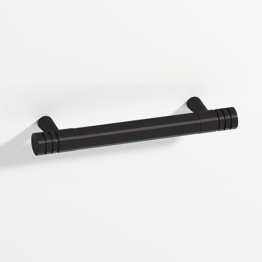 Colonial Bronze 1417 Grooved Round Appliance and Door Pull with Tapered Posts, 1 in Diameter