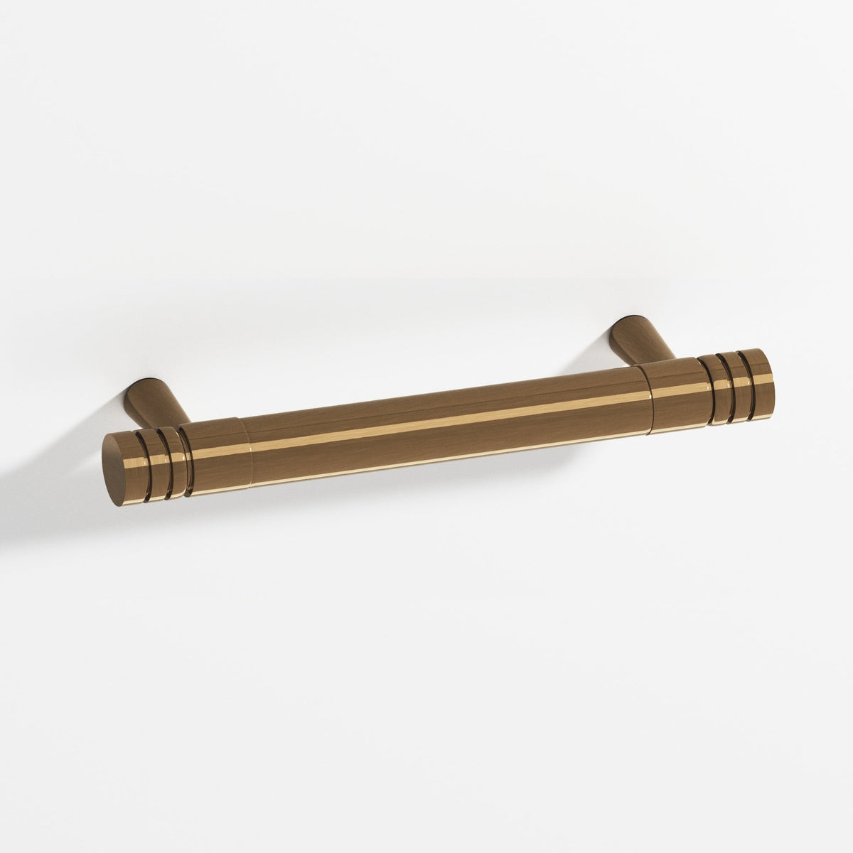 Colonial Bronze 1304 Grooved Round Pull with Tapered Posts, 15/32 in Diameter - Light Statuary Bronze