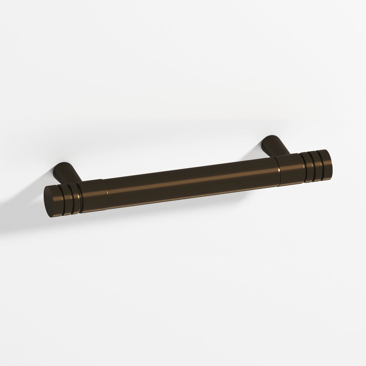 Colonial Bronze 1417 Grooved Round Appliance and Door Pull with Tapered Posts, 1 in Diameter - Oil Rubbed Bronze
