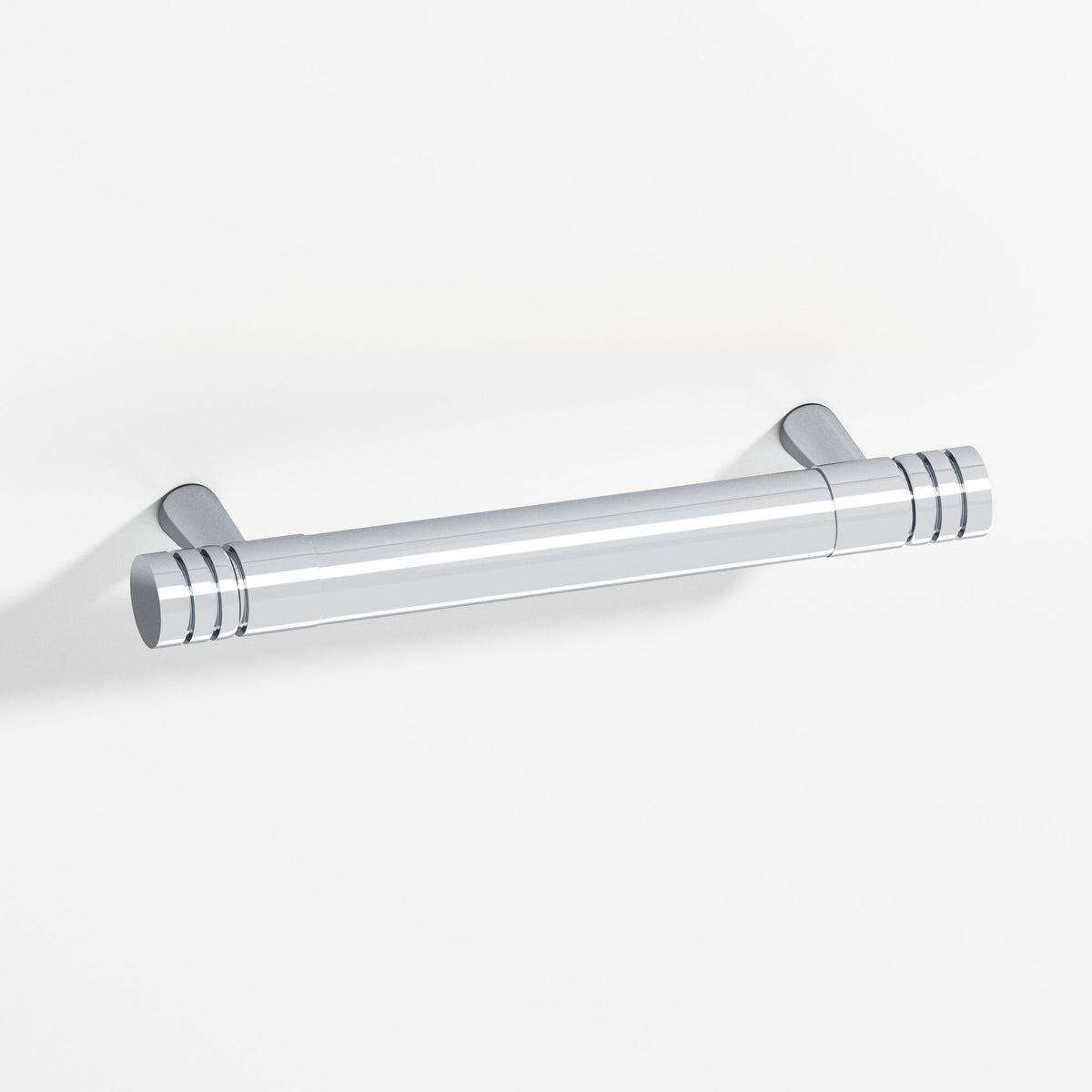Colonial Bronze 1304 Grooved Round Pull with Tapered Posts, 15/32 in Diameter - Polished Chrome