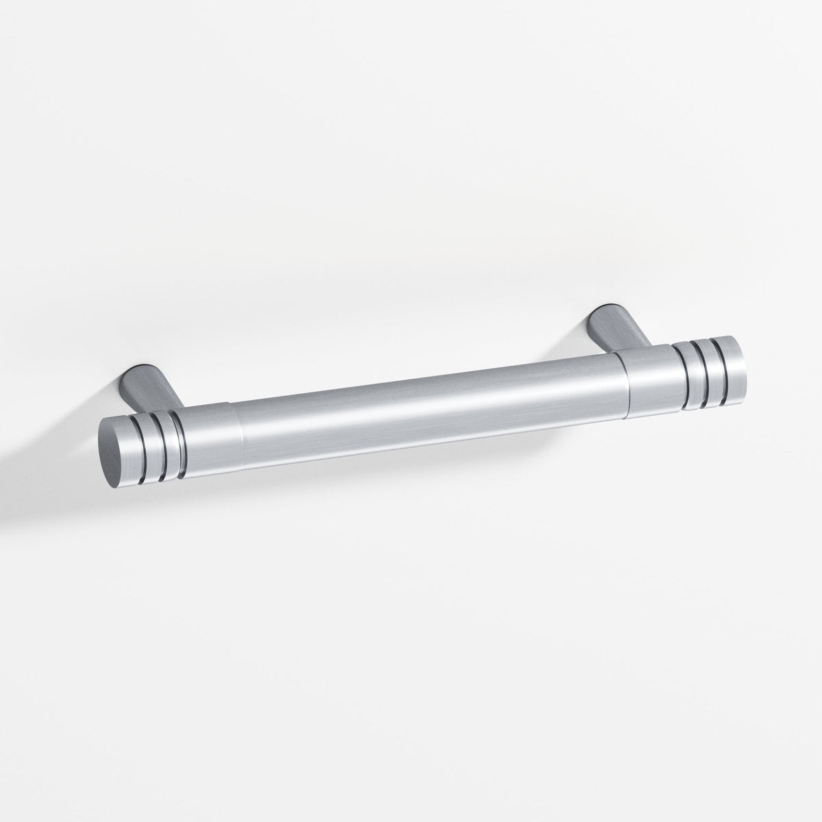 Colonial Bronze 1304 Grooved Round Pull with Tapered Posts, 15/32 in Diameter - Satin Chrome