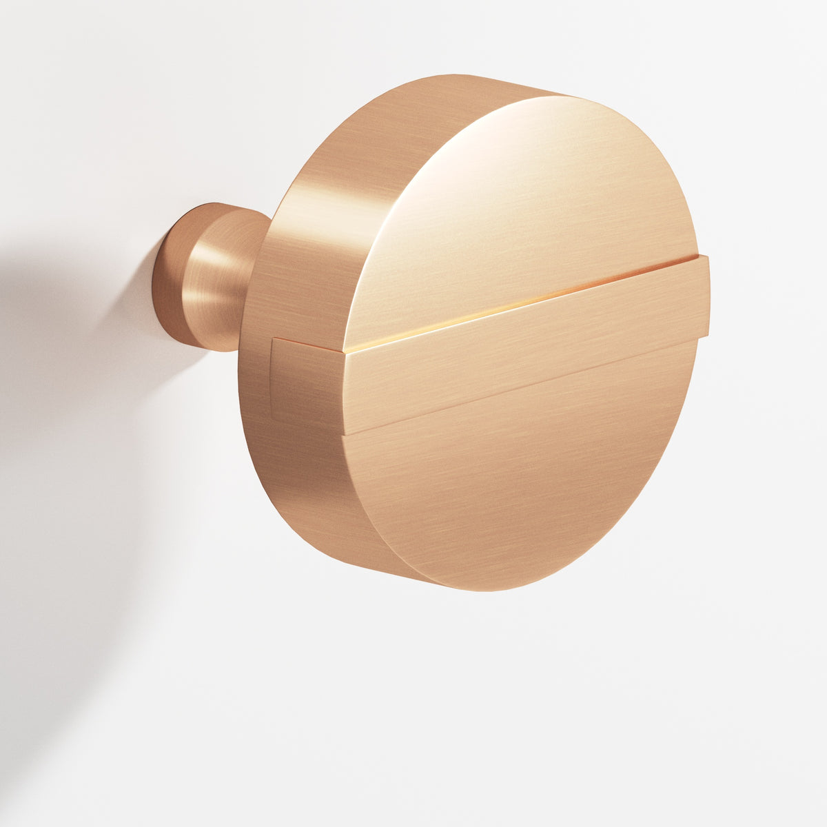 Colonial Bronze 1311 Striped Disc Knob, 1-1/4 in Diameter - Satin Bronze