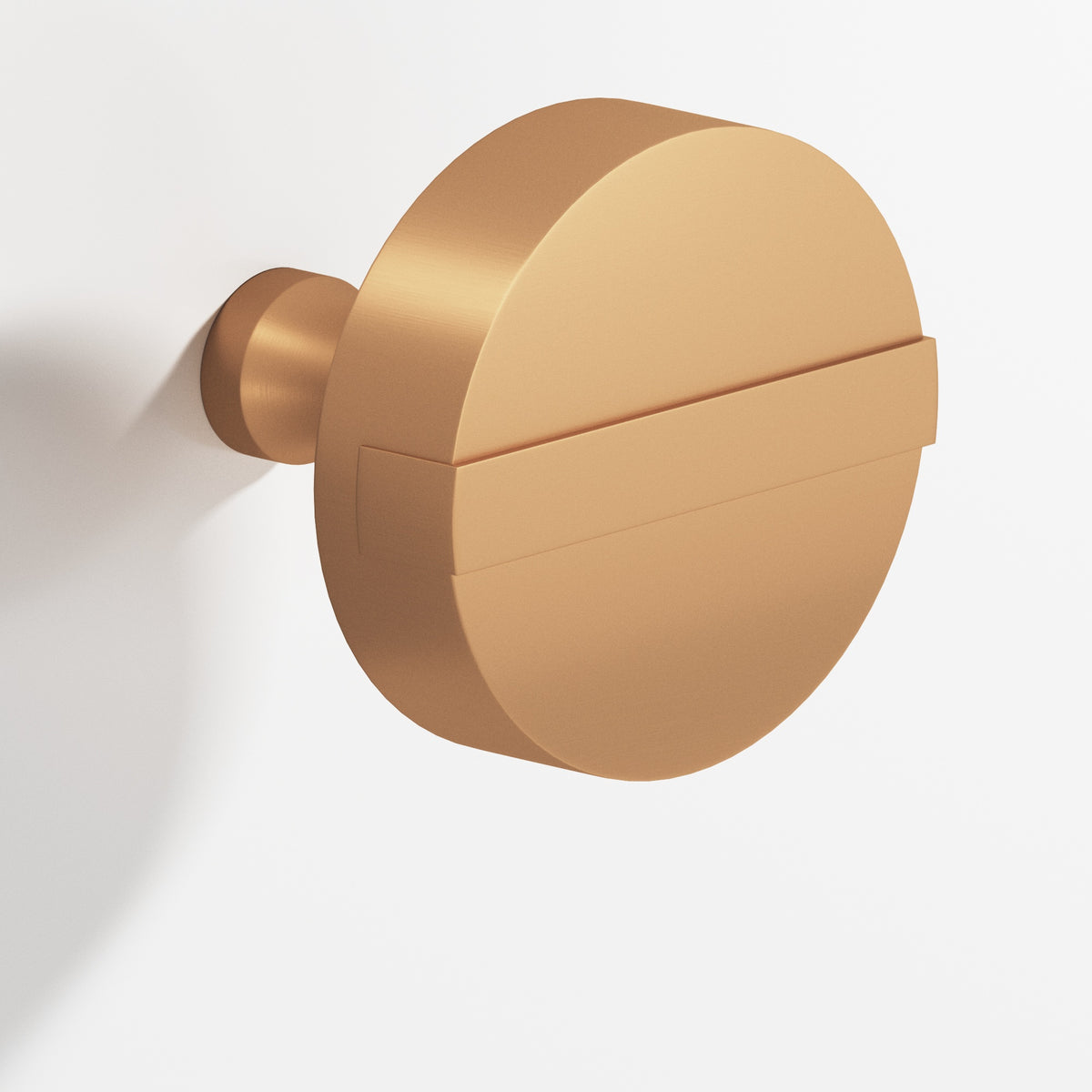 Colonial Bronze 1311 Striped Disc Knob, 1-1/4 in Diameter - Matte Satin Bronze