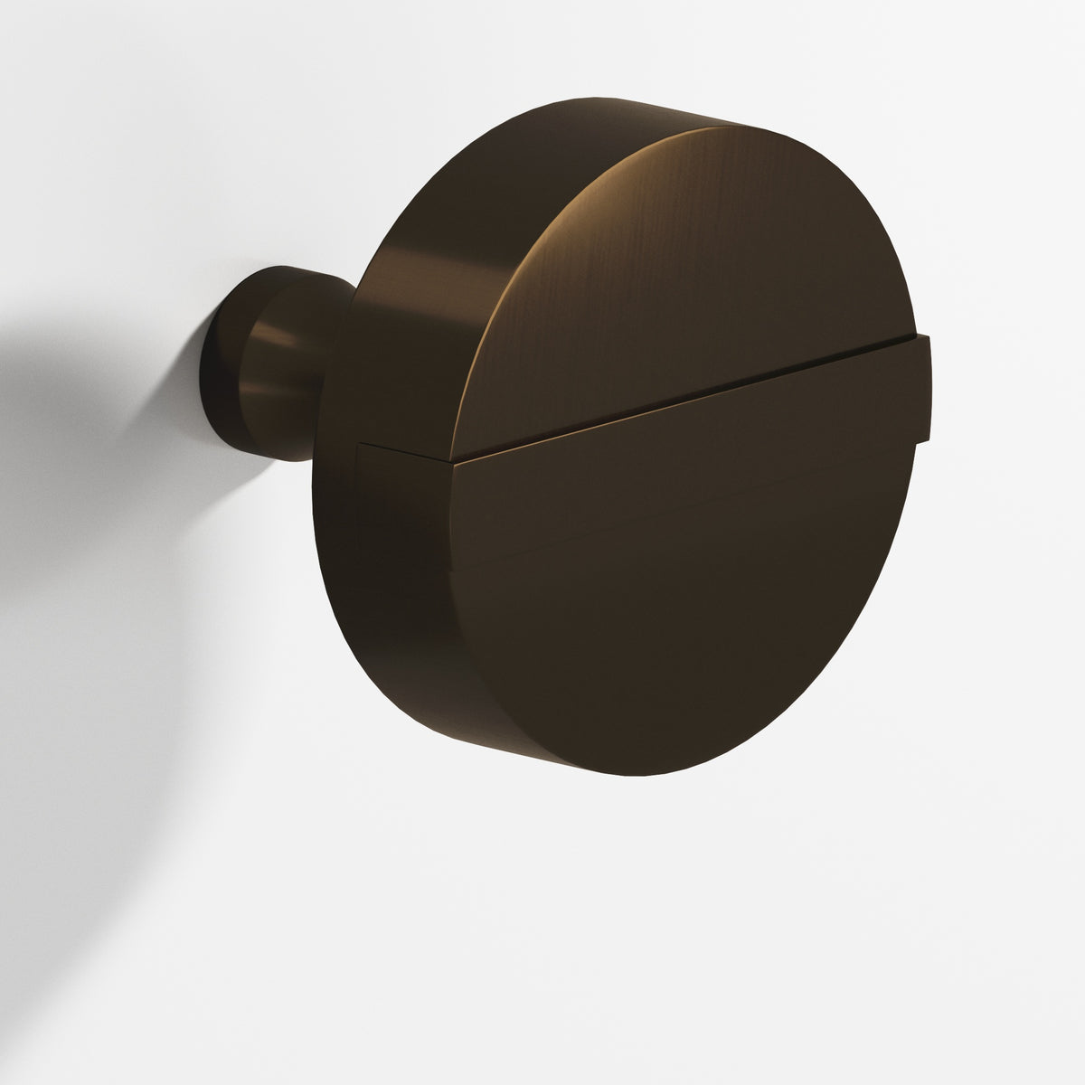 Colonial Bronze 1311 Striped Disc Knob, 1-1/4 in Diameter - Oil Rubbed Bronze