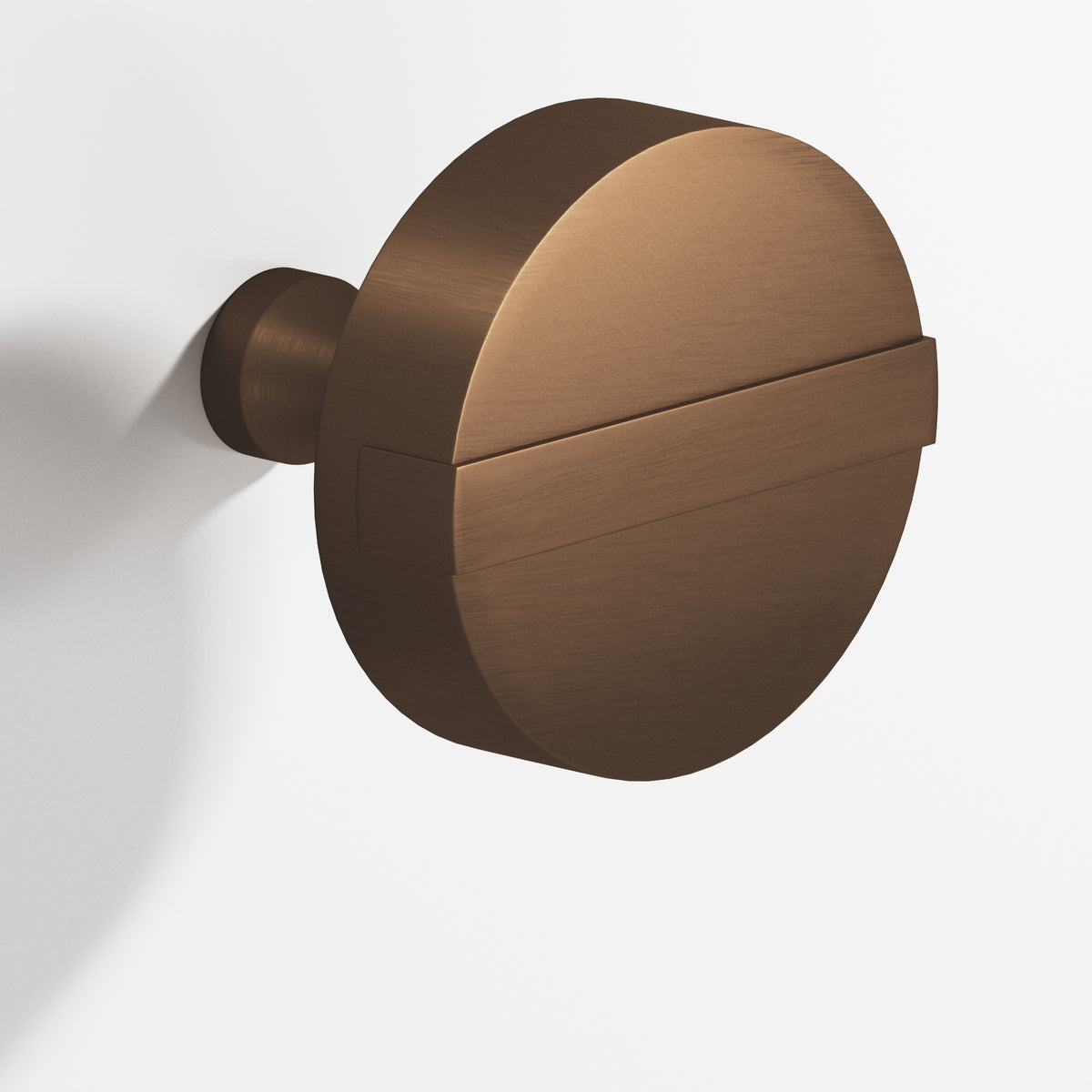 Colonial Bronze 1311 Striped Disc Knob, 1-1/4 in Diameter - Matte Oil Rubbed Bronze