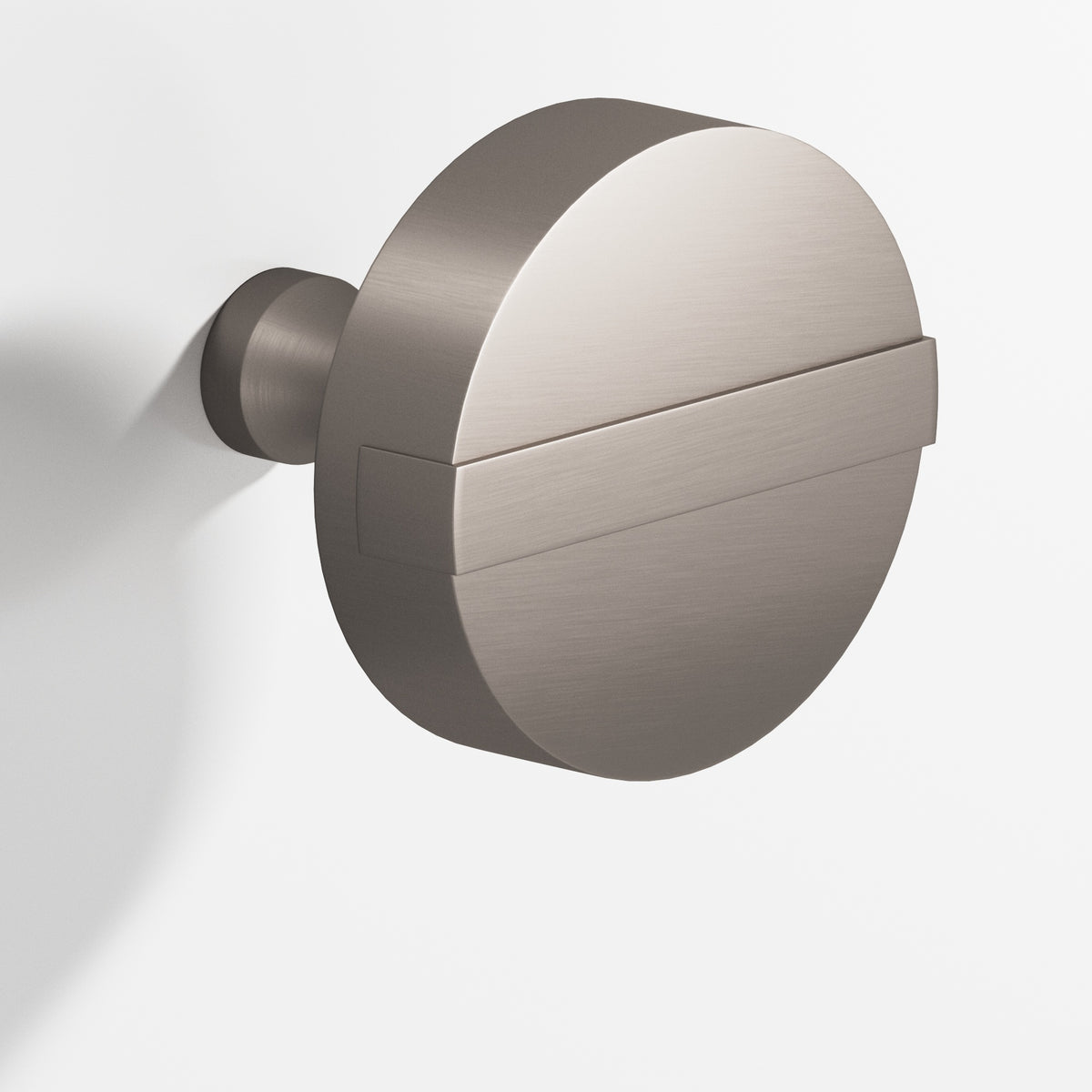 Colonial Bronze 1311 Striped Disc Knob, 1-1/4 in Diameter - Pewter