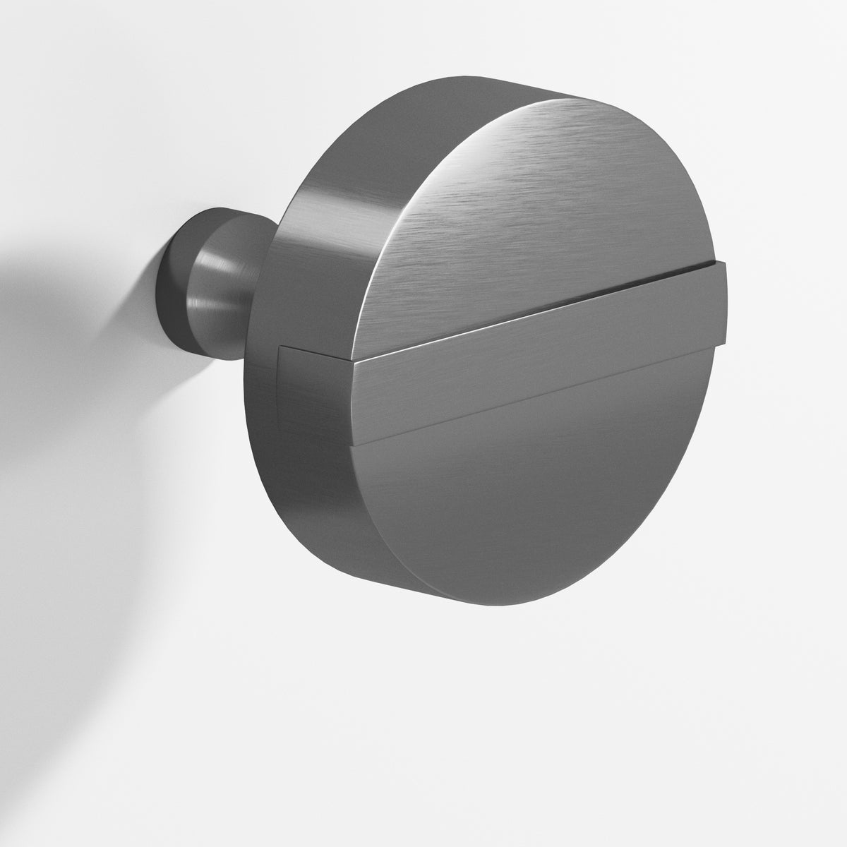Colonial Bronze 1312 Striped Disc Knob, 1-1/2 in Diameter - Graphite