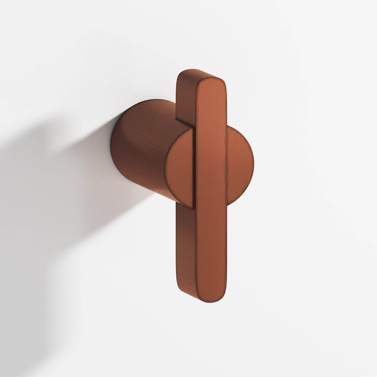 Colonial Bronze 1331BB Offset Striped Back-to-Back Shower Door Knob Kit, 1-7/8 in - Matte Antique Copper