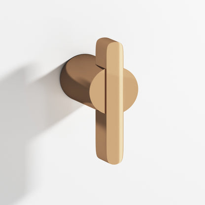 Colonial Bronze 1331BB Offset Striped Back-to-Back Shower Door Knob Kit, 1-7/8 in - Polished Bronze