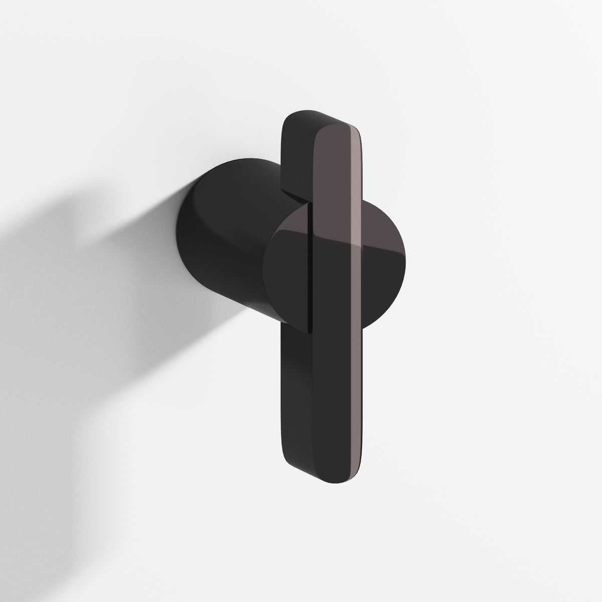 Colonial Bronze 1331BB Offset Striped Back-to-Back Shower Door Knob Kit, 1-7/8 in - Satin Black