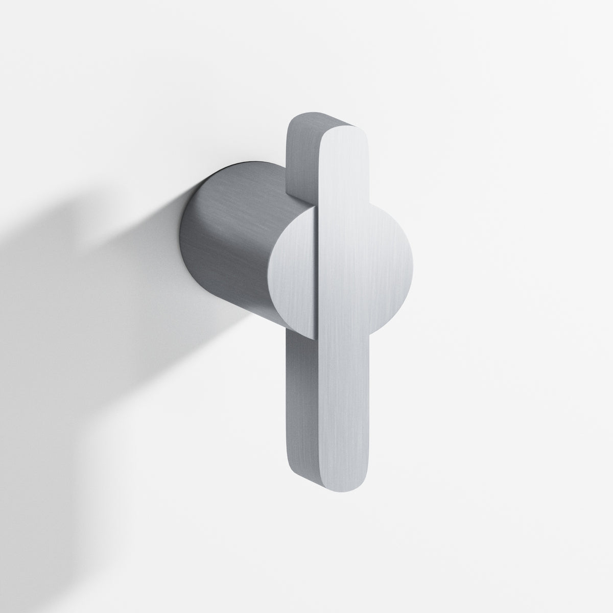Colonial Bronze 1331BB Offset Striped Back-to-Back Shower Door Knob Kit, 1-7/8 in - Satin Chrome