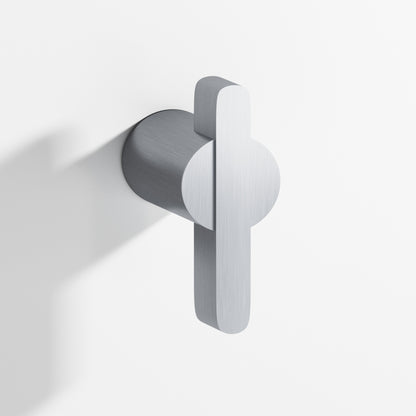 Colonial Bronze 1331BB Offset Striped Back-to-Back Shower Door Knob Kit, 1-7/8 in - Satin Chrome