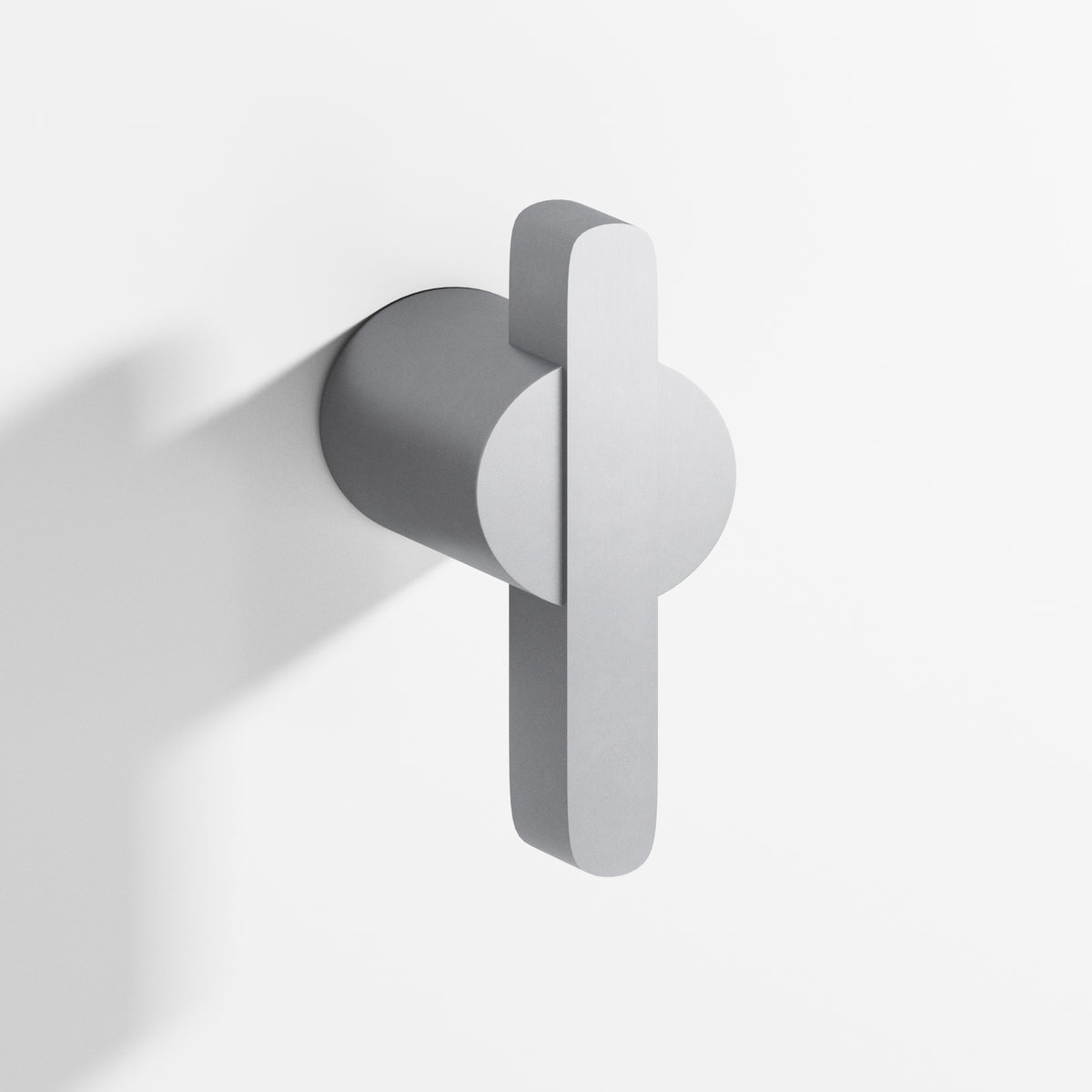 Colonial Bronze 1331BB Offset Striped Back-to-Back Shower Door Knob Kit, 1-7/8 in - Matte Satin Chrome