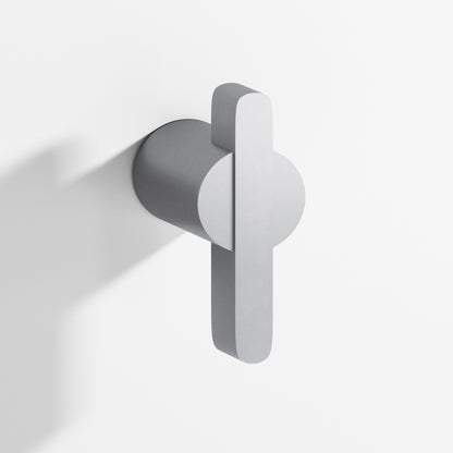 Colonial Bronze 1331BB Offset Striped Back-to-Back Shower Door Knob Kit, 1-7/8 in - Matte Satin Chrome