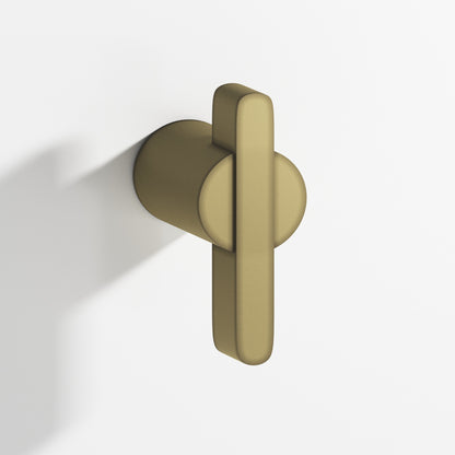 Colonial Bronze 1331BB Offset Striped Back-to-Back Shower Door Knob Kit, 1-7/8 in - Matte Antique Satin Brass