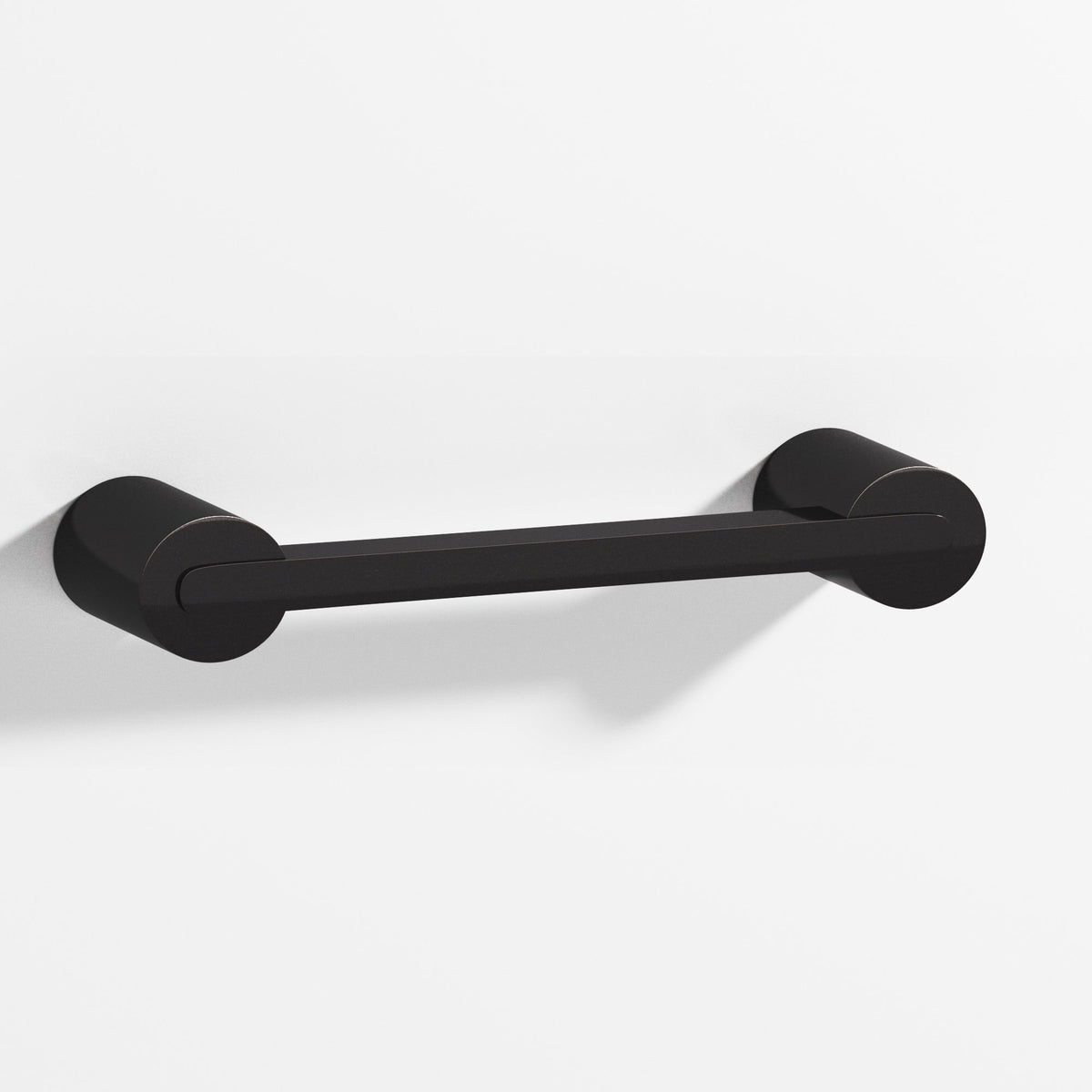 Colonial Bronze 1332 Rectangular Pull Fully Encapsulated by Round Posts, 1/4 x 3/8 in Bar - Satin Black