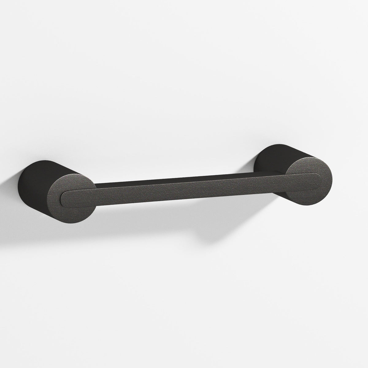 Colonial Bronze 1332 Rectangular Pull Fully Encapsulated by Round Posts, 1/4 x 3/8 in Bar - Frost Black™