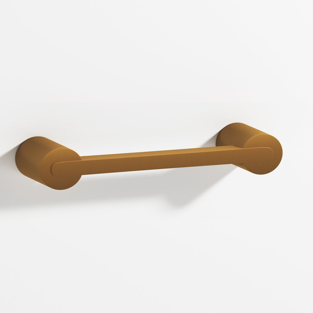 Colonial Bronze 1332 Rectangular Pull Fully Encapsulated by Round Posts, 1/4 x 3/8 in Bar - Matte Light Statuary Bronze