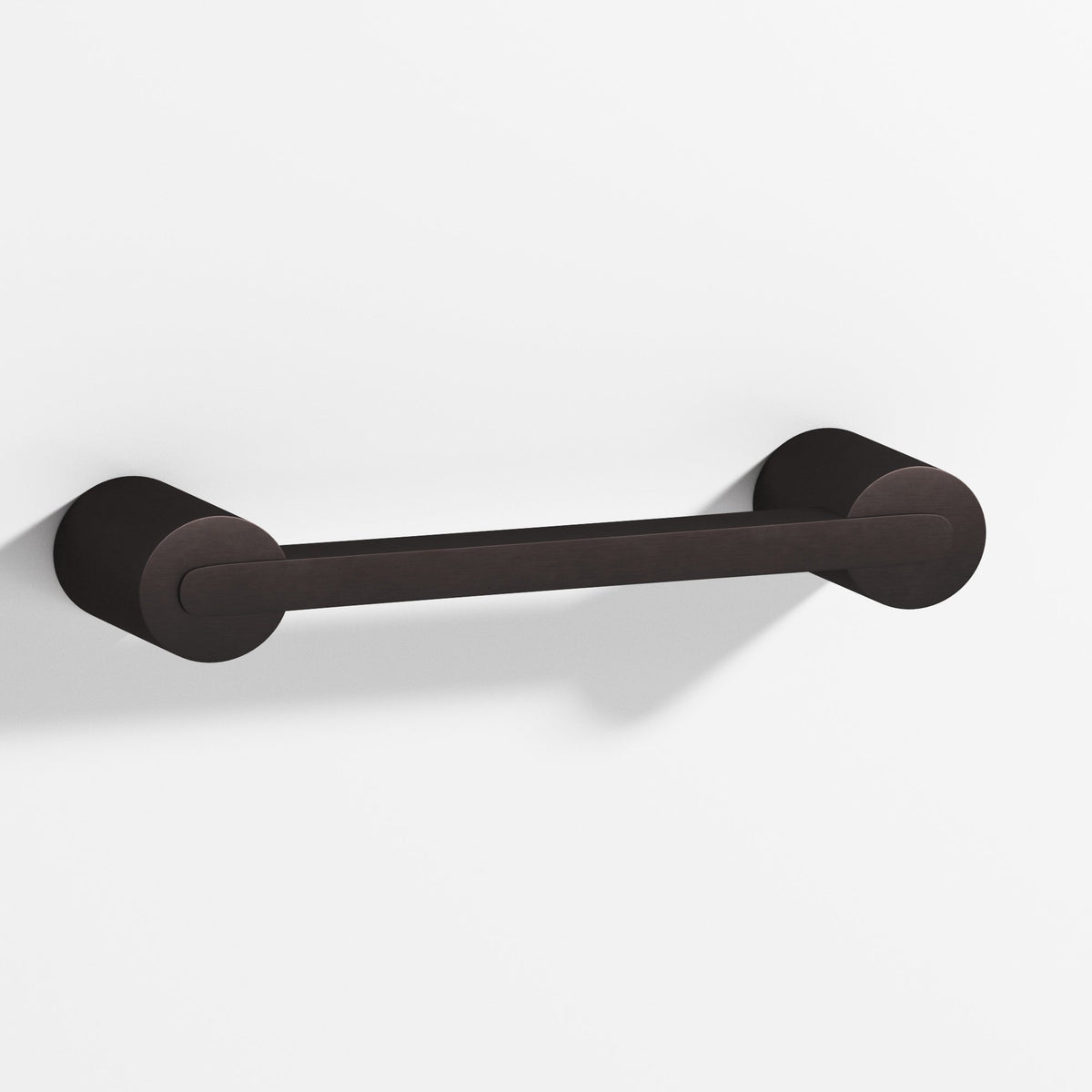 Colonial Bronze 1332 Rectangular Pull Fully Encapsulated by Round Posts, 1/4 x 3/8 in Bar - Matte Dark Statuary Bronze