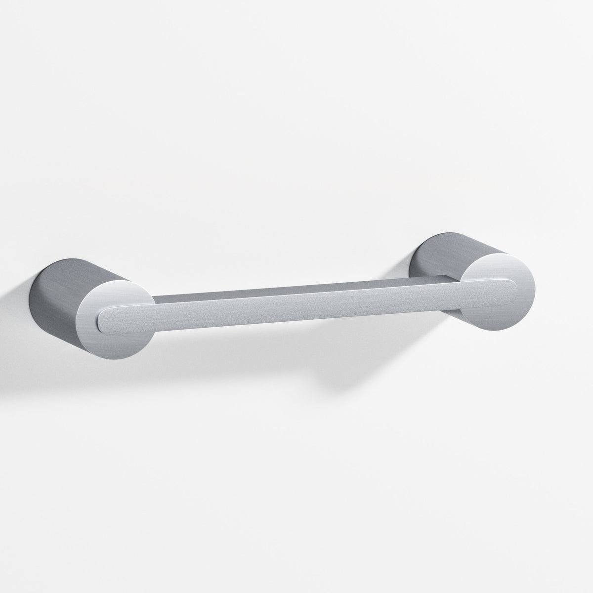 Colonial Bronze 1332 Rectangular Pull Fully Encapsulated by Round Posts, 1/4 x 3/8 in Bar - Satin Chrome