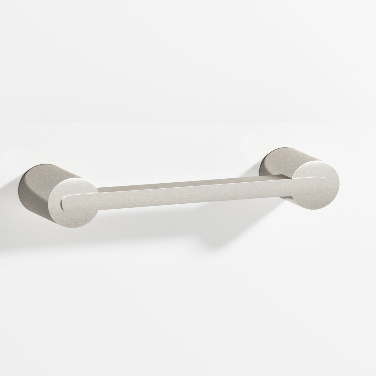Colonial Bronze 1332 Rectangular Pull Fully Encapsulated by Round Posts, 1/4 x 3/8 in Bar - Satin Nickel