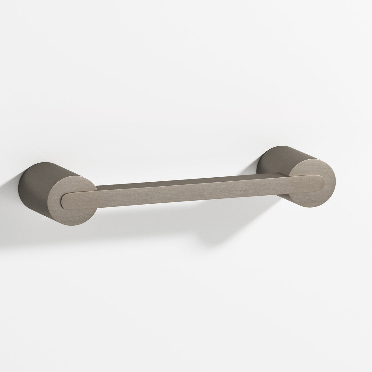 Colonial Bronze 1332 Rectangular Pull Fully Encapsulated by Round Posts, 1/4 x 3/8 in Bar - Matte Pewter