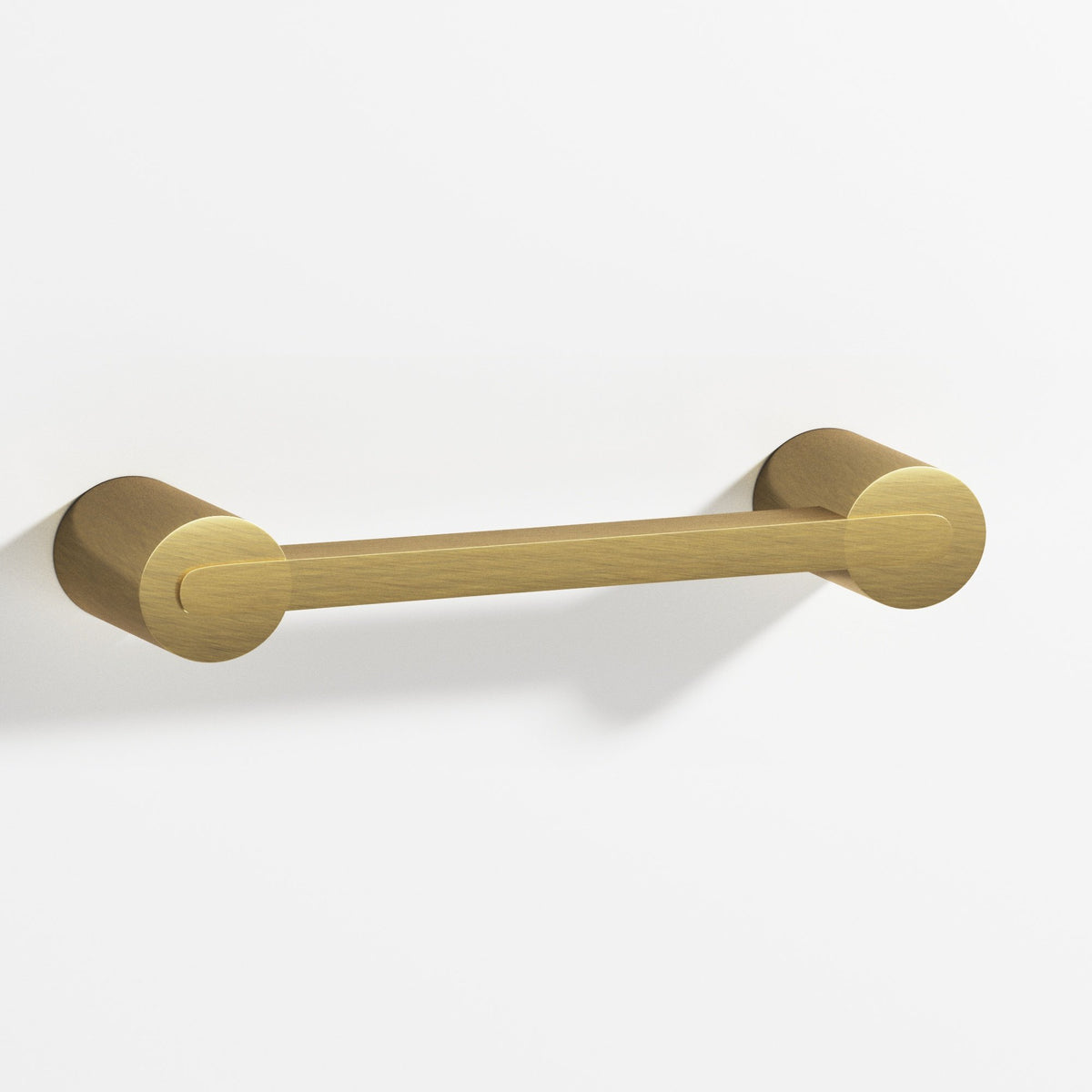 Colonial Bronze 1332 Rectangular Pull Fully Encapsulated by Round Posts, 1/4 x 3/8 in Bar - Antique Brass