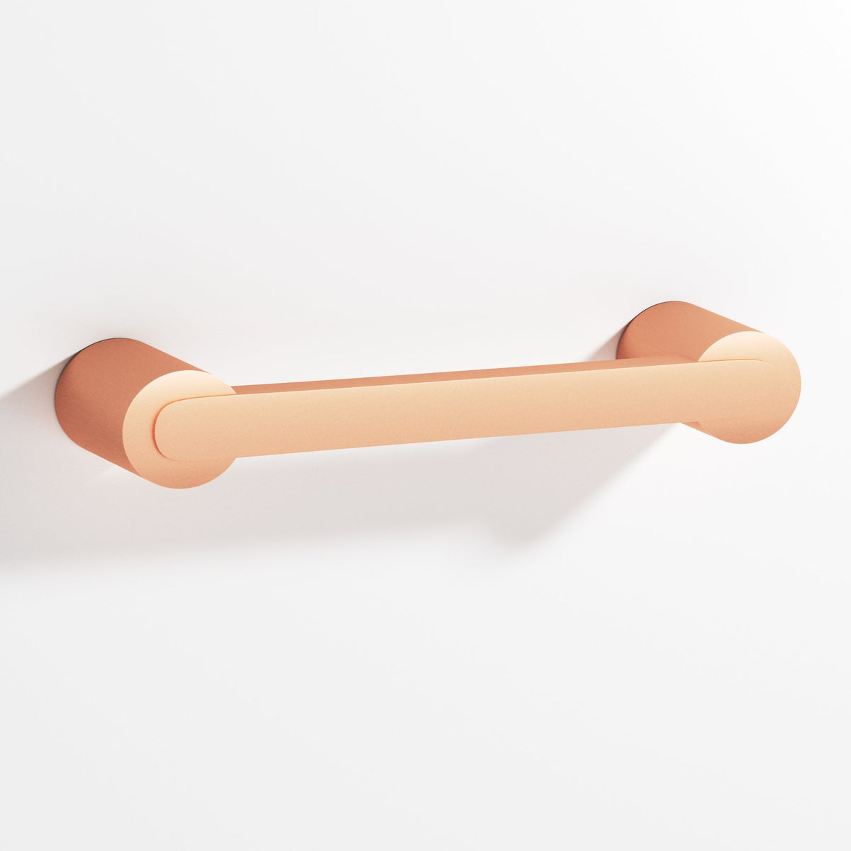 Colonial Bronze 1333 Rectangular Pull Fully Encapsulated by Round Posts, 3/8 x 1/4 in Bar - Matte Satin Copper