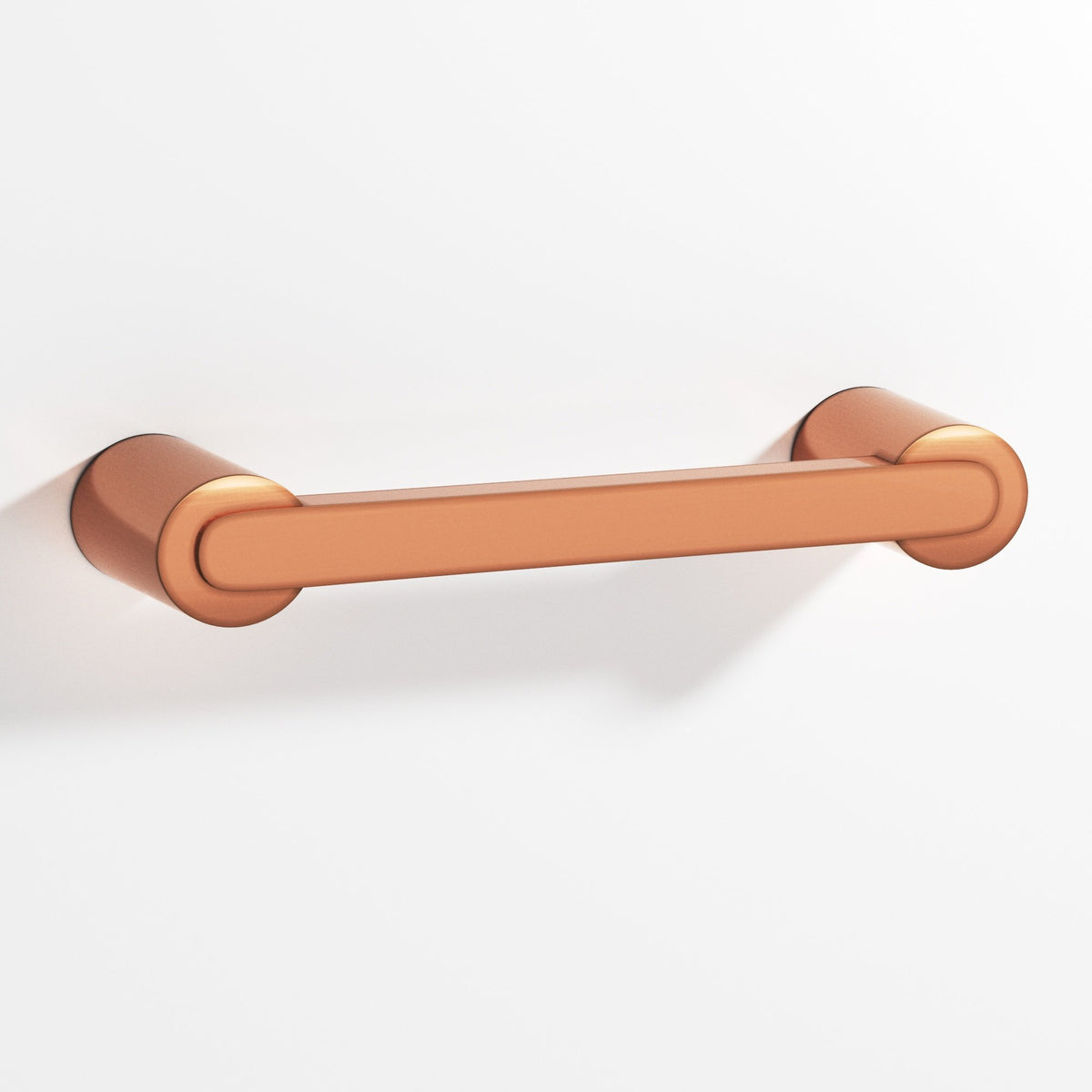 Colonial Bronze 1333 Rectangular Pull Fully Encapsulated by Round Posts, 3/8 x 1/4 in Bar - Antique Copper