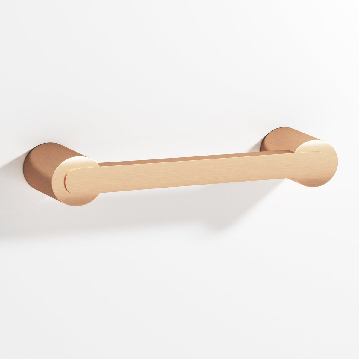 Colonial Bronze 1333 Rectangular Pull Fully Encapsulated by Round Posts, 3/8 x 1/4 in Bar - Satin Bronze