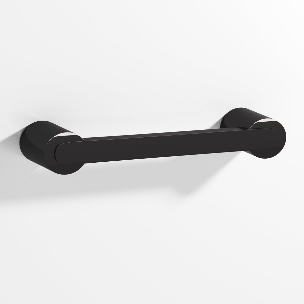 Colonial Bronze 1333 Rectangular Pull Fully Encapsulated by Round Posts, 3/8 x 1/4 in Bar - Satin Black