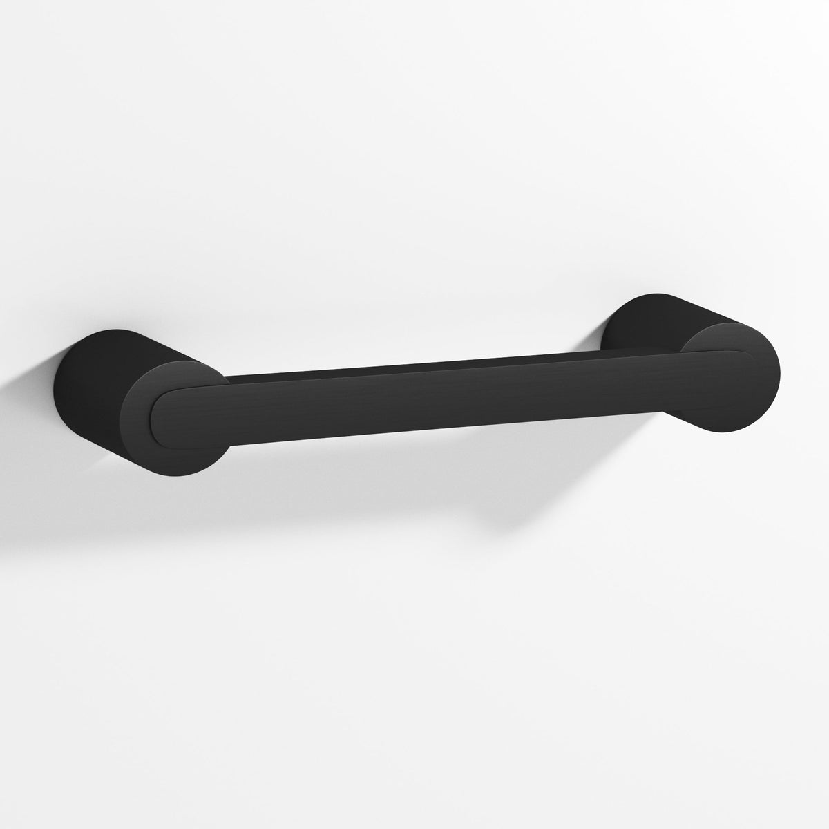 Colonial Bronze 1333 Rectangular Pull Fully Encapsulated by Round Posts, 3/8 x 1/4 in Bar - Matte Satin Black
