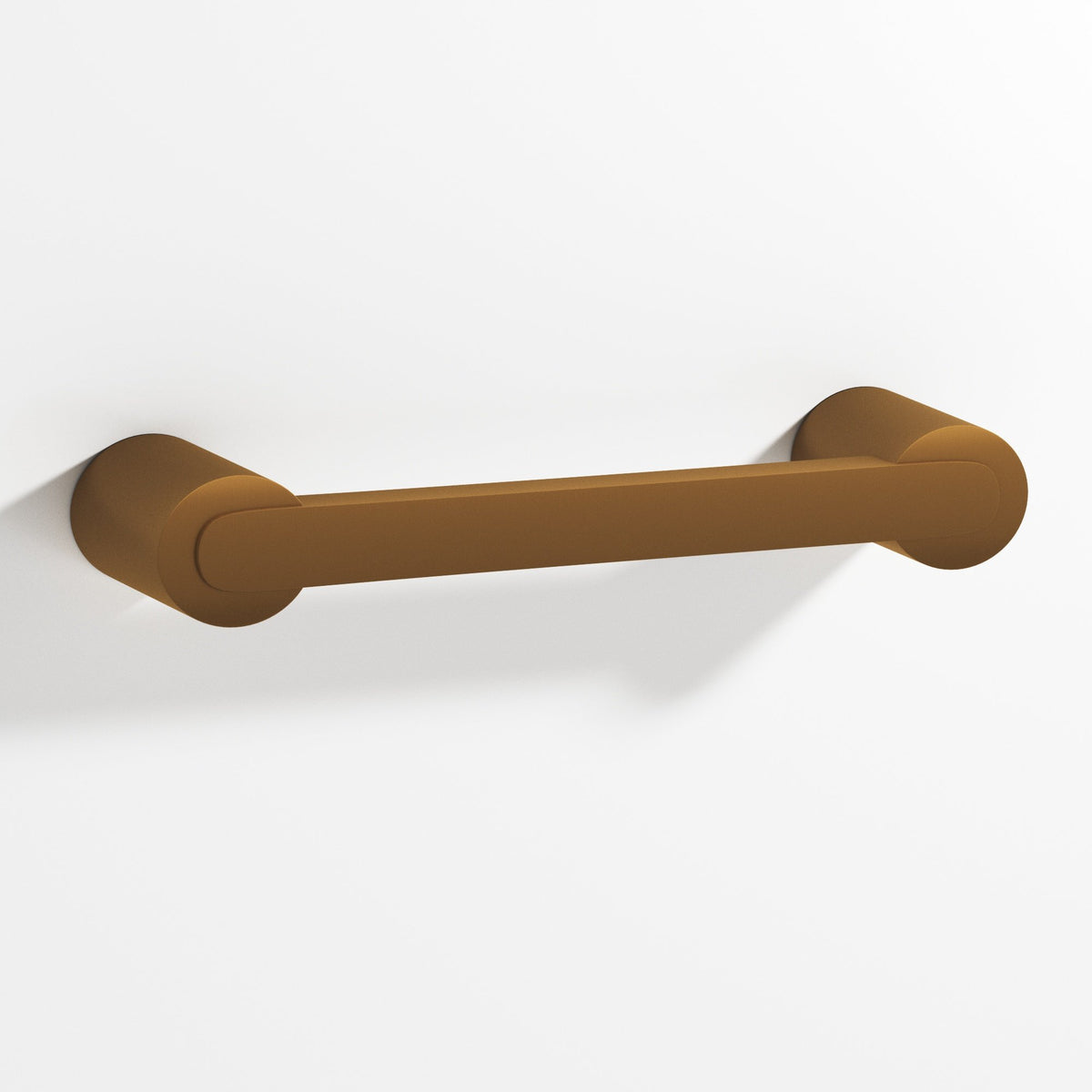 Colonial Bronze 1333 Rectangular Pull Fully Encapsulated by Round Posts, 3/8 x 1/4 in Bar - Matte Light Statuary Bronze