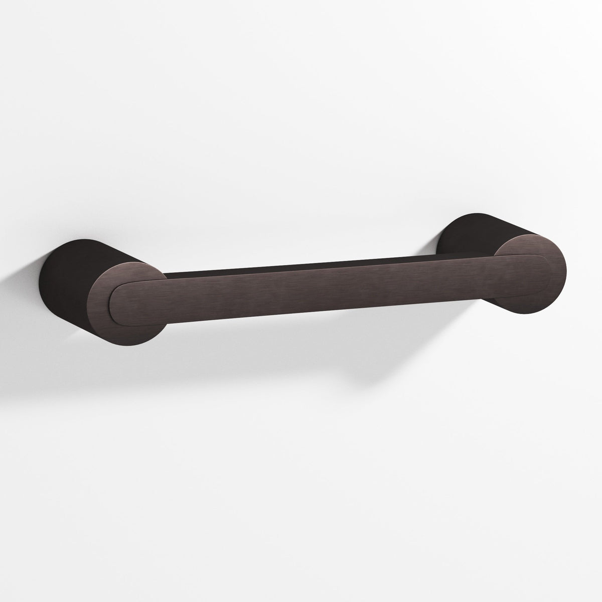 Colonial Bronze 1333 Rectangular Pull Fully Encapsulated by Round Posts, 3/8 x 1/4 in Bar - Matte Dark Statuary Bronze